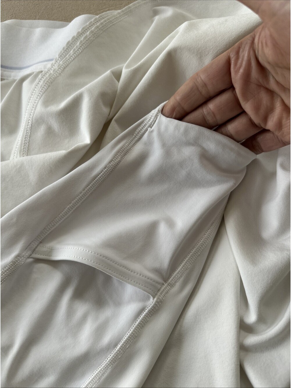 Lululemon SIZE 8 Court Rival White High Rise Tennis Skirt with Shorts Lining - Picture 5 of 9